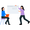 پیش‌نمایش فایل the-girls-are-working-on-seo-6473219 از پک توسعه سئو