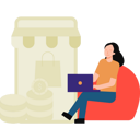 پیش‌نمایش فایل girl-doing-online-shopping-6474359 از پک خرید و تحویل