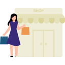 پیش‌نمایش فایل girl-shopping-at-store-6474360 از پک خرید و تحویل