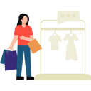 پیش‌نمایش فایل girl-shopping-in-shop-6474358 از پک خرید و تحویل