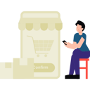 پیش‌نمایش فایل man-doing-shopping-online-6474365 از پک خرید و تحویل