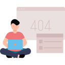 پیش‌نمایش فایل guy-working-on-web-error-404-6546409 از پک خدمات وب