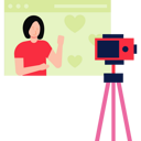 پیش‌نمایش فایل girl-making-live-video-6495825 از پک رسانه‌های اجتماعی