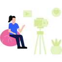 پیش‌نمایش فایل girl-recording-the-video-6495808 از پک رسانه‌های اجتماعی
