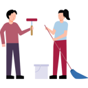 پیش‌نمایش فایل couple-cleaning-the-house-6496007 از پک در خانه بمانیم