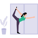پیش‌نمایش فایل girl-doing-yoga-at-home-6496000 از پک در خانه بمانیم