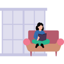 پیش‌نمایش فایل the-girl-is-reading-a-book-6495998 از پک در خانه بمانیم