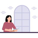 پیش‌نمایش فایل the-girl-is-reading-a-book-6496003 از پک در خانه بمانیم