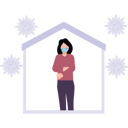 پیش‌نمایش فایل the-girl-is-under-quarantine-at-home-due-to-covid-6495991 از پک در خانه بمانیم