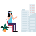 پیش‌نمایش فایل girl-looking-at-buildings-through-vr-glasses-6535432 از پک فناوری واقعیت مجازی