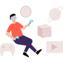 پیش‌نمایش فایل boy-wearing-vr-goggles-is-playing-a-game-6534695 از پک واقعیت مجازی