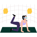 پیش‌نمایش فایل girl-doing-yoga-wearing-vr-glasses-6534692 از پک واقعیت مجازی