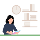 پیش‌نمایش فایل girl-reading-book-6514345 از پک فعالیت‌های دانشجویی