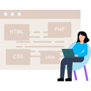 پیش‌نمایش فایل girl-working-on-web-developing-6514339 از پک فعالیت‌های دانشجویی