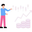پیش‌نمایش فایل boy-showing-the-rise-in-stock-market-6521786 از پک بازار سهام و معاملات
