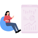 پیش‌نمایش فایل girl-looking-at-stock-market-graph-on-mobile-6521802 از پک بازار سهام و معاملات