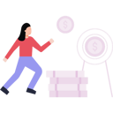 پیش‌نمایش فایل girl-running-for-money-6521782 از پک بازار سهام و معاملات