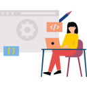 پیش‌نمایش فایل female-web-developer-developing-website-6546126 از پک توسعه وب