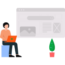 پیش‌نمایش فایل female-web-developer-working-on-development-project-6546129 از پک توسعه وب