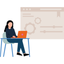 پیش‌نمایش فایل female-developer-working-on-laptop-6545843 از پک وب و موبایل