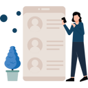 پیش‌نمایش فایل girl-looking-at-profiles-on-mobile-6545828 از پک وب و موبایل