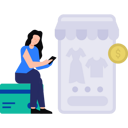 پیش‌نمایش فایل girl-doing-shopping-on-mobile-6519693 از پک مالیات و پرداخت‌ها