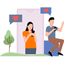 پیش‌نمایش فایل boy-and-girl-having-a-romantic-conversation-6525004 از پک روز ولنتاین