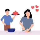 پیش‌نمایش فایل couple-cooking-on-valentines-day-6525021 از پک روز ولنتاین
