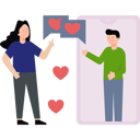 پیش‌نمایش فایل couple-having-romantic-chat-on-mobile-6525025 از پک روز ولنتاین