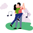 پیش‌نمایش فایل couple-is-dancing-to-the-music-6525014 از پک روز ولنتاین