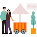 پیش‌نمایش فایل couple-standing-near-stall-6522245 از پک سفر و تعطیلات