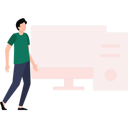 پیش‌نمایش فایل boy-is-standing-near-the-computer-7345256 از پک ورزش الکترونیک