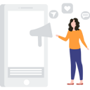 پیش‌نمایش فایل girl-is-doing-social-marketing-7330566 از پک تبلیغات