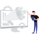 پیش‌نمایش فایل the-boy-is-working-on-advertising-management-7330552 از پک تبلیغات