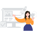 پیش‌نمایش فایل the-girl-is-watching-the-work-on-the-monitor-7330550 از پک تبلیغات