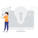 پیش‌نمایش فایل the-girl-is-working-on-global-ideas-7330558 از پک تبلیغات