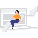 پیش‌نمایش فایل the-girl-sits-on-a-rising-arrow-7330551 از پک تبلیغات