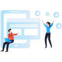 پیش‌نمایش فایل boy-and-girl-working-on-affiliate-marketing-7330888 از پک بازاریابی وابسته