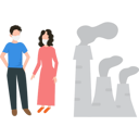 پیش‌نمایش فایل boy-and-a-girl-are-standing-near-a-factory-wearing-masks-7340398 از پک آلودگی هوا