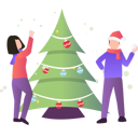 پیش‌نمایش فایل boy-and-girl-enjoying-christmas-party-7340513 از پک کریسمس