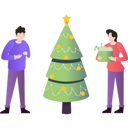پیش‌نمایش فایل boy-and-girl-standing-by-christmas-tree-7340528 از پک کریسمس
