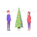 پیش‌نمایش فایل boy-and-girl-standing-by-christmas-tree-7340544 از پک کریسمس