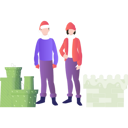 پیش‌نمایش فایل boy-and-girl-standing-near-christmas-presents-7340526 از پک کریسمس