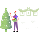 پیش‌نمایش فایل boy-holding-ornaments-to-decorate-tree-7340541 از پک کریسمس