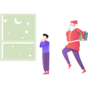 پیش‌نمایش فایل boy-looking-in-the-window-and-wishing-for-santa-7340538 از پک کریسمس