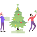 پیش‌نمایش فایل boy-puts-presents-near-the-christmas-tree-7340506 از پک کریسمس