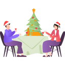 پیش‌نمایش فایل couple-having-dinner-on-christmas-7340527 از پک کریسمس