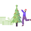 پیش‌نمایش فایل girl-celebrate-christmas-7340524 از پک کریسمس