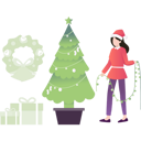 پیش‌نمایش فایل girl-holding-fairy-lights-for-christmas-tree-7340537 از پک کریسمس
