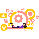 پیش‌نمایش فایل girl-manages-agiles-settings-and-graphs-7340365 از پک چابک (اجایل)